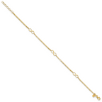 Leslie's 14k Polished Infinity Symbol 9in Plus 1in ext. Anklet - Image 2