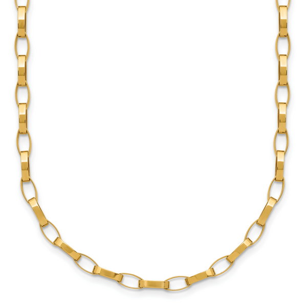 Leslie's 14K Polished Fancy Link with .5in ext. Necklace