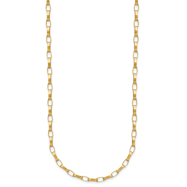 Leslie's 14K Polished Fancy Link with .5in ext. Necklace - Image 2