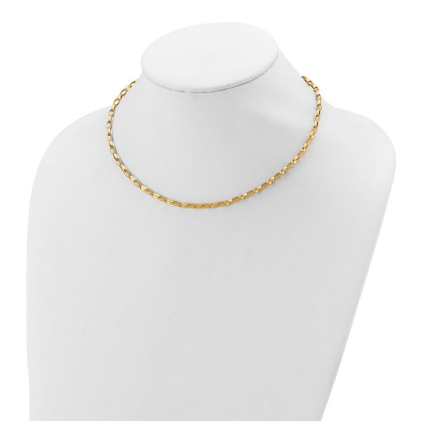 Leslie's 14K Polished Fancy Link with .5in ext. Necklace - Image 3
