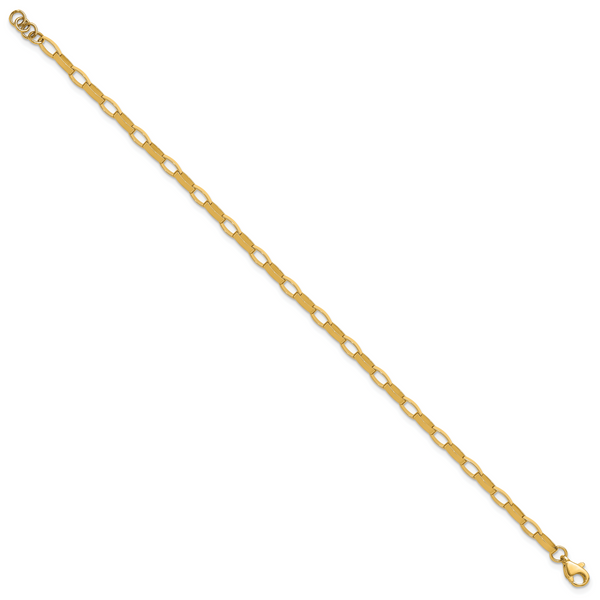 Leslie's 14K Polished Fancy Link with .5in ext. Bracelet - Image 2