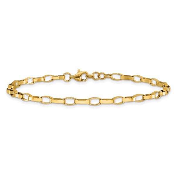 Leslie's 14K Polished Fancy Link with .5in ext. Bracelet - Image 3
