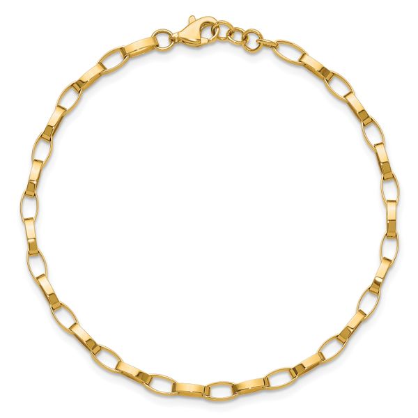 Leslie's 14K Polished Fancy Link with .5in ext. Bracelet - Image 4