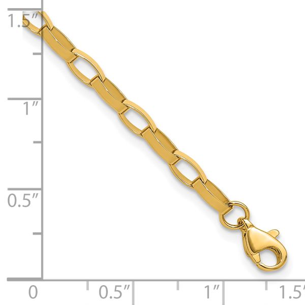 Leslie's 14K Polished Fancy Link with .5in ext. Bracelet - Image 5