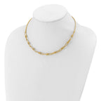 Leslie's 14K Polished and Diamond-cut Fancy Link Necklace - Image 3