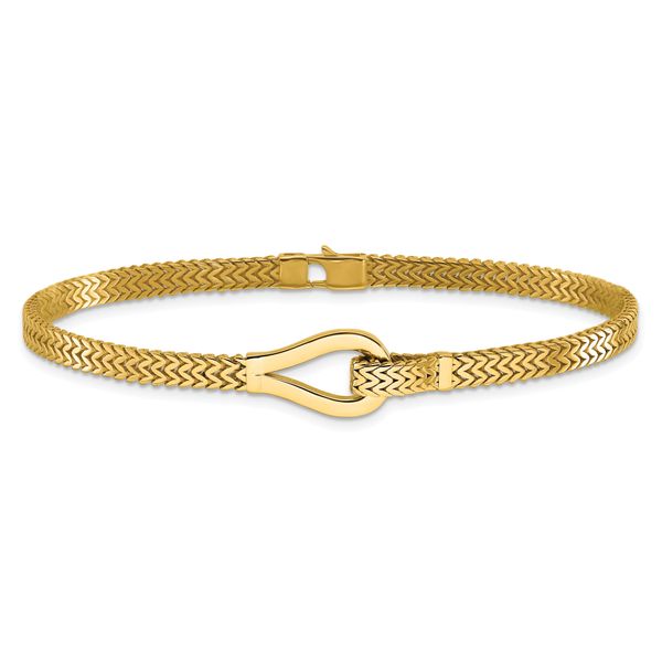 Leslie's 14K Polished Fancy Buckle Bracelet - Image 3