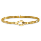 Leslie's 14K Polished Fancy Buckle Bracelet - Image 3