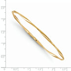 Leslie's 14K Polished Twisted Slip-on Bangle - Image 3