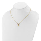Leslie's 14K Polished and Diamond-cut Beads with 1in ext. Necklace - Image 3