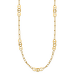 Leslie's 14K Polished and Textured Fancy Link Necklace - Image 2