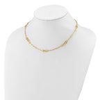 Leslie's 14K Polished and Textured Fancy Link Necklace - Image 3