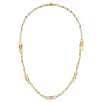Leslie's 14K Polished and Textured Fancy Link Necklace - Image 4