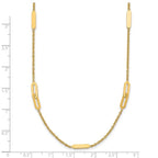 Leslie's 14K Polished Fancy Link with 2in ext. Necklace - Image 5