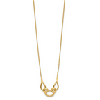 Leslie's 14K Polished Fancy with 2in ext. Necklace - Image 2
