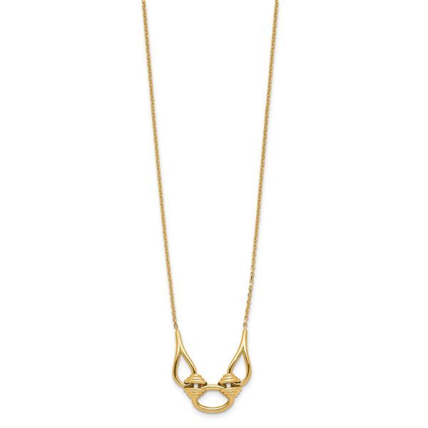 Leslie's 14K Polished Fancy with 2in ext. Necklace - Image 2