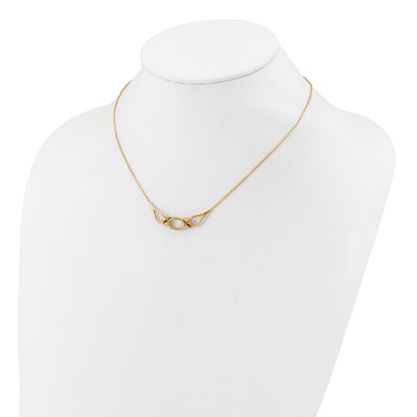 Leslie's 14K Polished Fancy with 2in ext. Necklace - Image 3