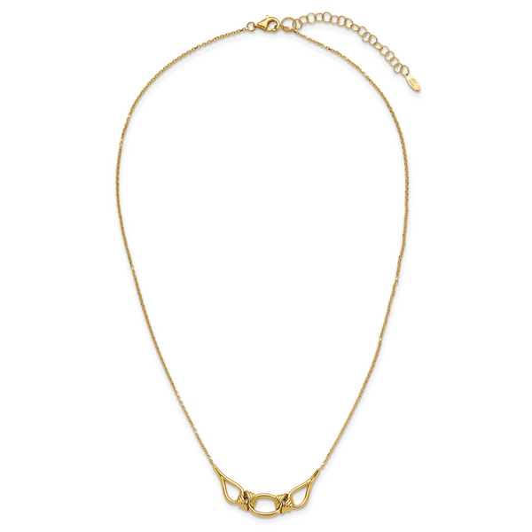 Leslie's 14K Polished Fancy with 2in ext. Necklace - Image 4