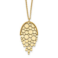 Leslie's 14K Polished Fancy with 2in ext. Necklace