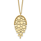 Leslie's 14K Polished Fancy with 2in ext. Necklace