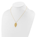 Leslie's 14K Polished Fancy with 2in ext. Necklace - Image 3