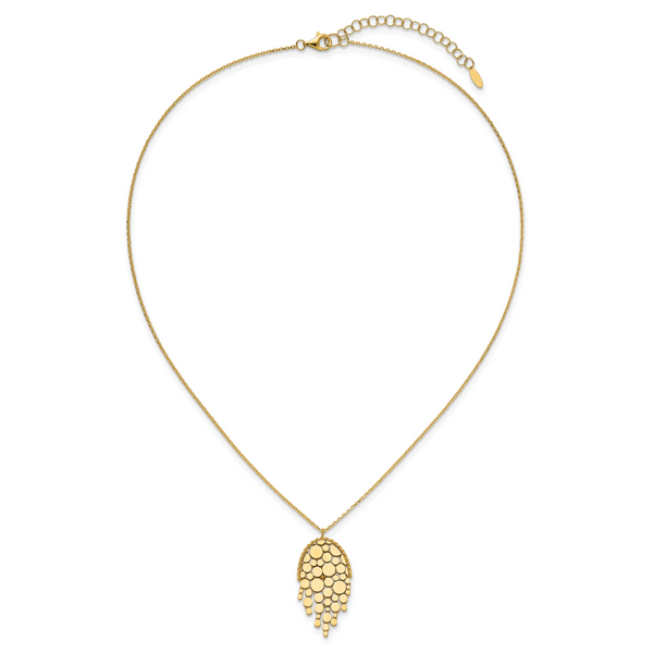 Leslie's 14K Polished Fancy with 2in ext. Necklace - Image 4