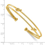 Leslie's 14K Polished Knot Cuff Bangle - Image 3