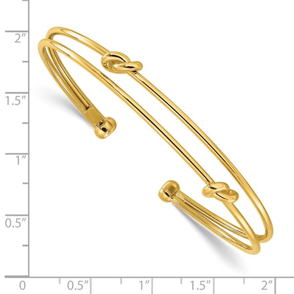 Leslie's 14K Polished Knot Cuff Bangle - Image 3