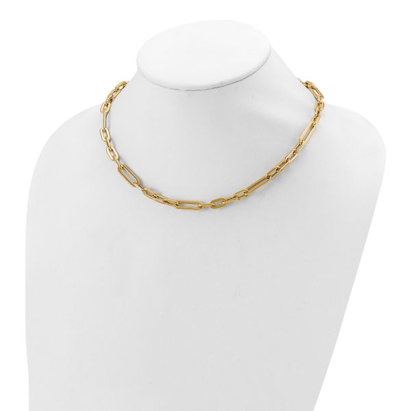 Leslie's 14K Polished Fancy Link Toggle Clasp Necklace - Image 3