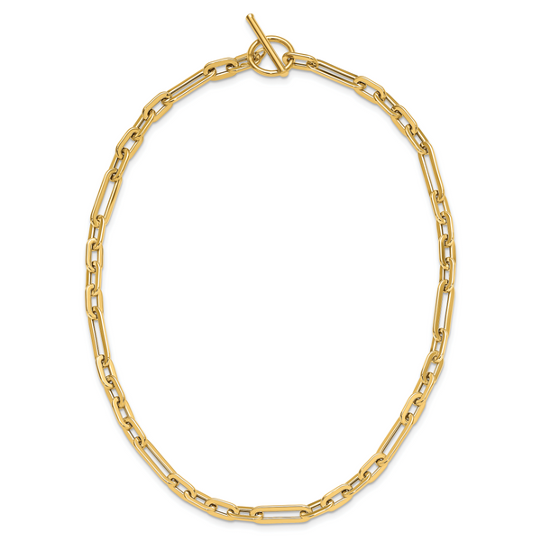 Leslie's 14K Polished Fancy Link Toggle Clasp Necklace - Image 4