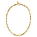 Leslie's 14K Polished Fancy Link Toggle Clasp Necklace - Image 4