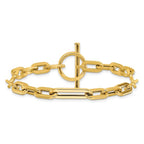 Leslie's 14K Polished Fancy Link Toggle Clasp Bracelet - Image 3