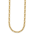 Leslie's 14K Polished & Textured Fancy Link Necklace