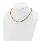 Leslie's 14K Polished & Textured Fancy Link Necklace - Image 3