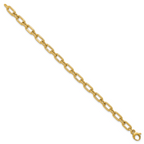 Leslie's 14K Polished & Textured Fancy Link Bracelet - Image 2