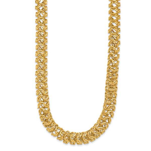 Leslie's 14K Polished Woven Link Necklace - Image 2