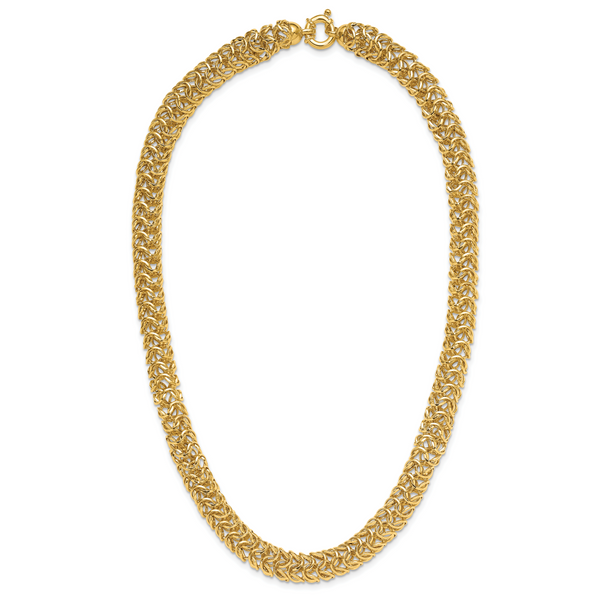 Leslie's 14K Polished Woven Link Necklace - Image 4