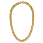 Leslie's 14K Polished Woven Link Necklace - Image 4