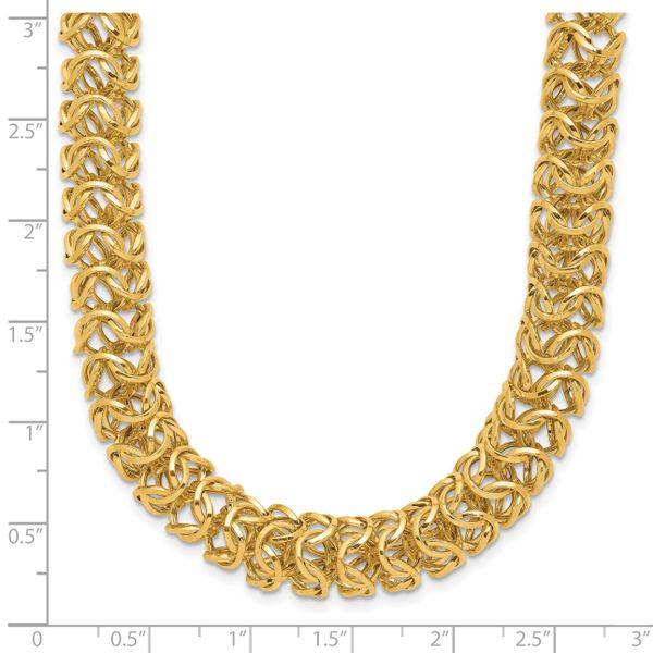 Leslie's 14K Polished Woven Link Necklace - Image 5