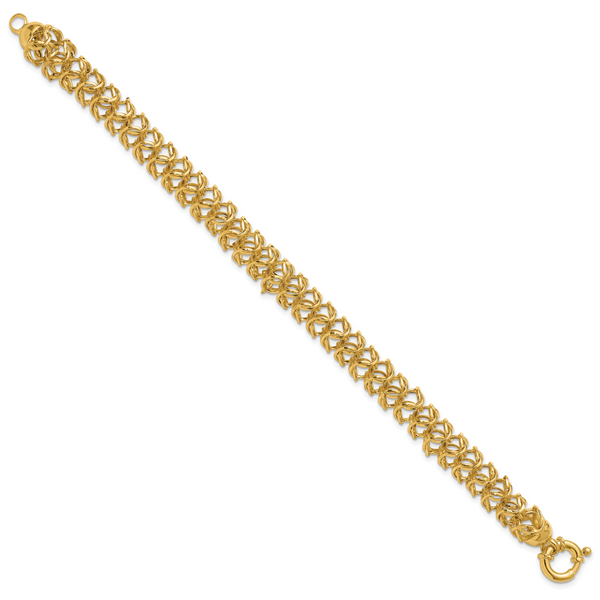 Leslie's 14K Polished Woven Link Bracelet - Image 2