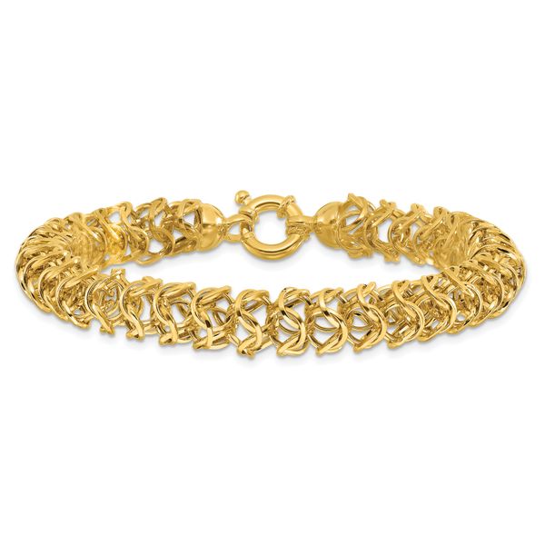 Leslie's 14K Polished Woven Link Bracelet - Image 3