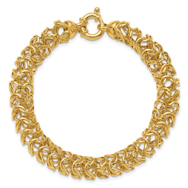 Leslie's 14K Polished Woven Link Bracelet - Image 4