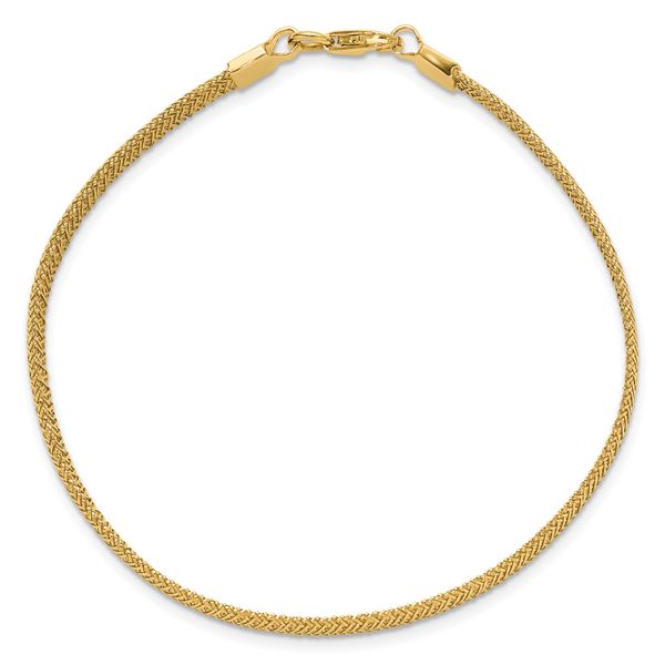 Leslie's 14K Polished Woven Dome Bracelet - Image 4