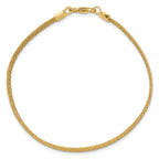 Leslie's 14K Polished Woven Dome Bracelet - Image 4