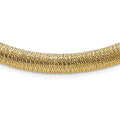 Leslie's 14K Polished Woven Dome Necklace