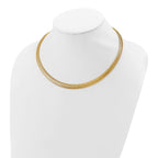 Leslie's 14K Polished Woven Dome Necklace - Image 2