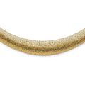 Leslie's 14K Polished Woven Graduated Dome Necklace