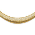 Leslie's 14K Polished Woven Graduated Dome Necklace