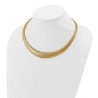 Leslie's 14K Polished Woven Graduated Dome Necklace - Image 2