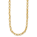 Leslie's 14K Polished and Diamond-cut Fancy Link Necklace - Image 2