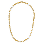 Leslie's 14K Polished and Diamond-cut Fancy Link Necklace - Image 4